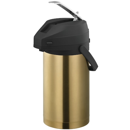 Airpot With Lever Lid, 3L Stainless Steel Lined, Vingtage Gold